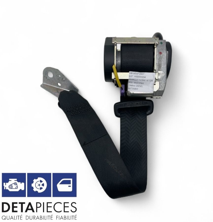 ✅Ceinture de securité arriere droite VOLKSWAGEN GOLF V 2007 1K6857806 Y00000004