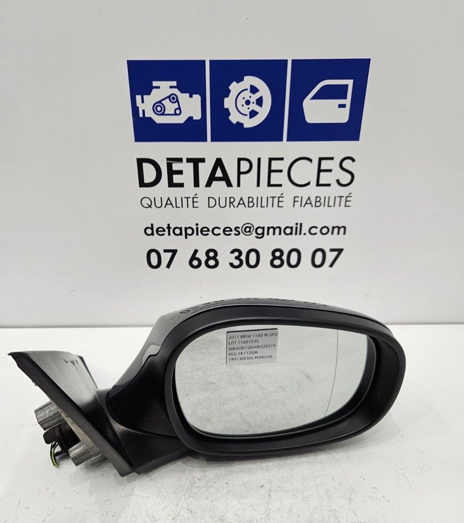 ✅Retroviseur exterieur droite BMW 118D M 2011 E87 51167268126 71887234