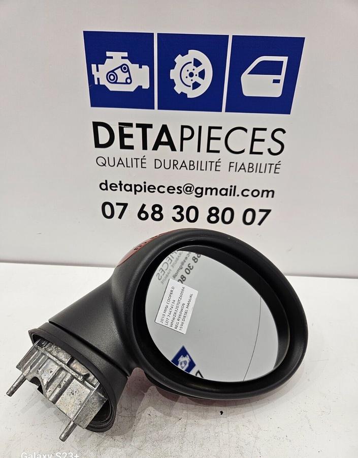 ✅Retroviseur exterieur DROIT MINI COOPER D 2010 R57 51162755638 74474134