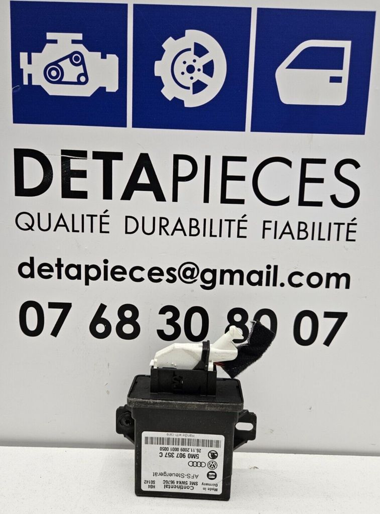 ✅UNITE DE COMMANDE D´ECLAIRAGE VW GOLF 2010 GTD  R: 5M0907357C  L: 76287053