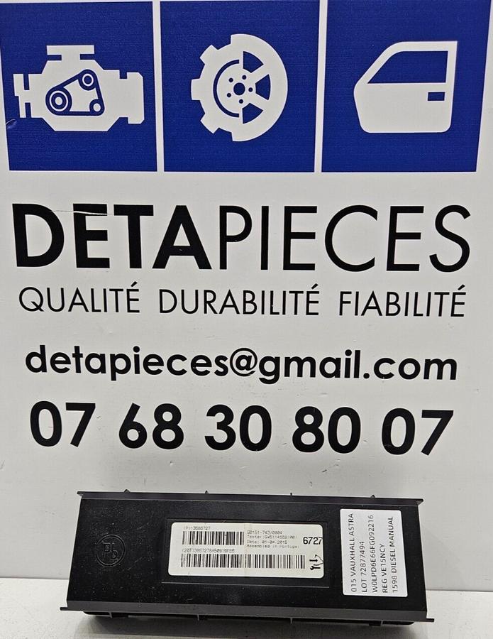 ✅Autres unités de commande / modules  OPEL ASTRA 2015 J II 13586727 72877494