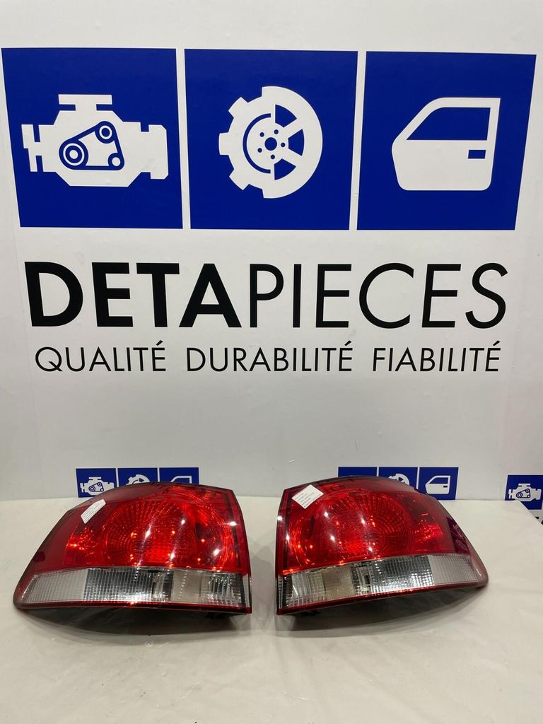 ✅ VOLKWAGEN GOLF 2010 S 2 FEUX PHARES ARRIERE PRINCIPALE DROITE+GAUCHE 89090598