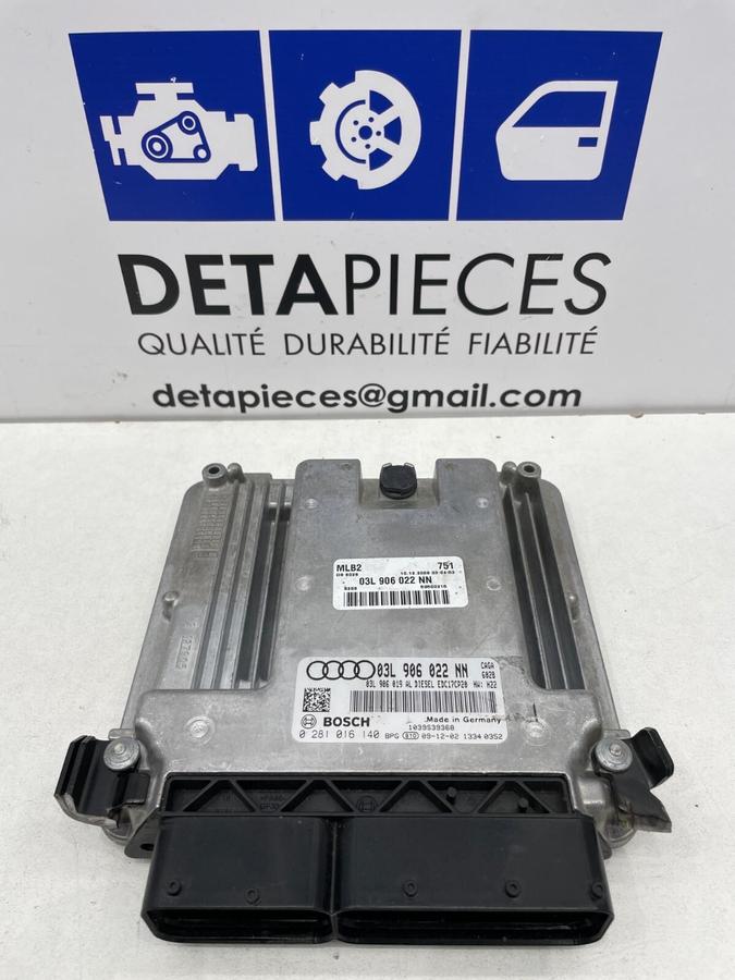 ✅ECU CALCULATEUR MOTEUR CAGA AUDI A4 SE 2010 L: 52436494 R: 03L906022NN