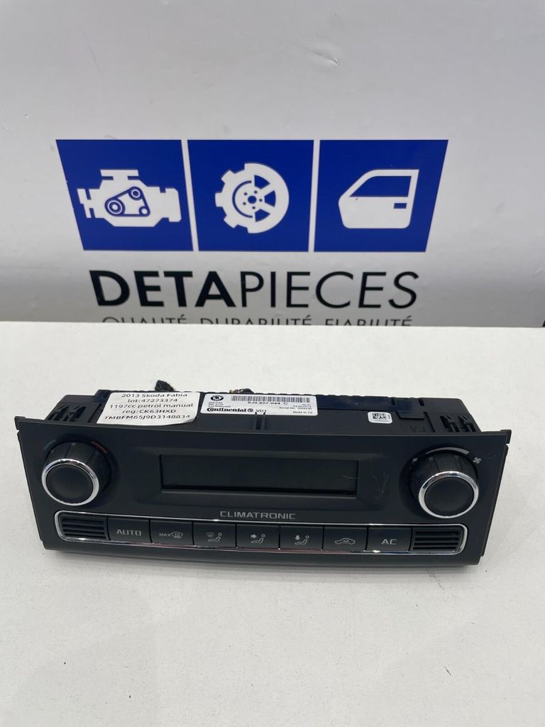 ✅COMMANDE DE CHAUFFAGE SKODA FABIA 2013 5J0907044C 47273374