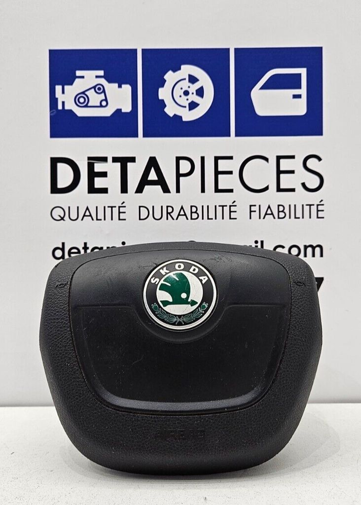 ✅AIRBAG VOLANT SKODA FABIA 2012  62793864  5J0880201K 5J0880201K3X1 61872050B