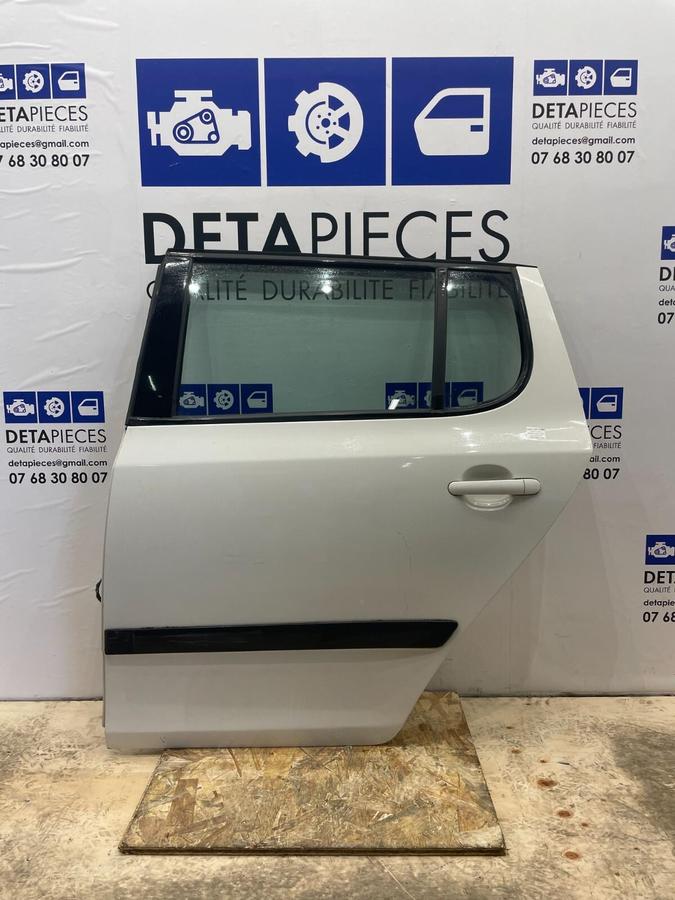 ✅PORTE ARRIÈRE GAUCHE SKODA FABIA 2013 R: 5J9833055  L: 47273374
