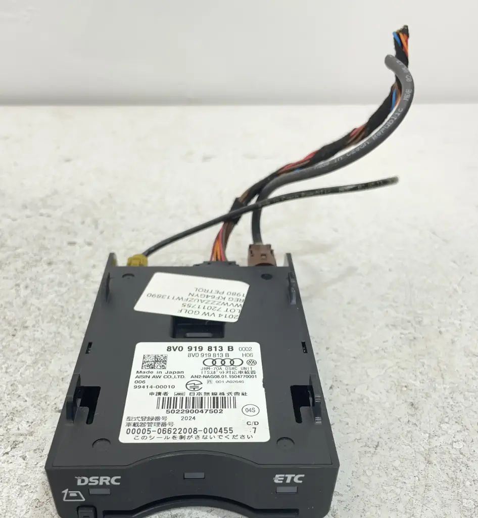 ✅Lecteur de carte de péage VW GOLF 2014  8V0919813B 99414-00010 72011755 