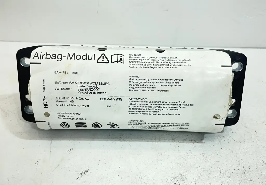 ✅AIRBAG PASSAGER VOLKSWAGEN SCIROCCO III 2009 607530200 1K0880204L 558888