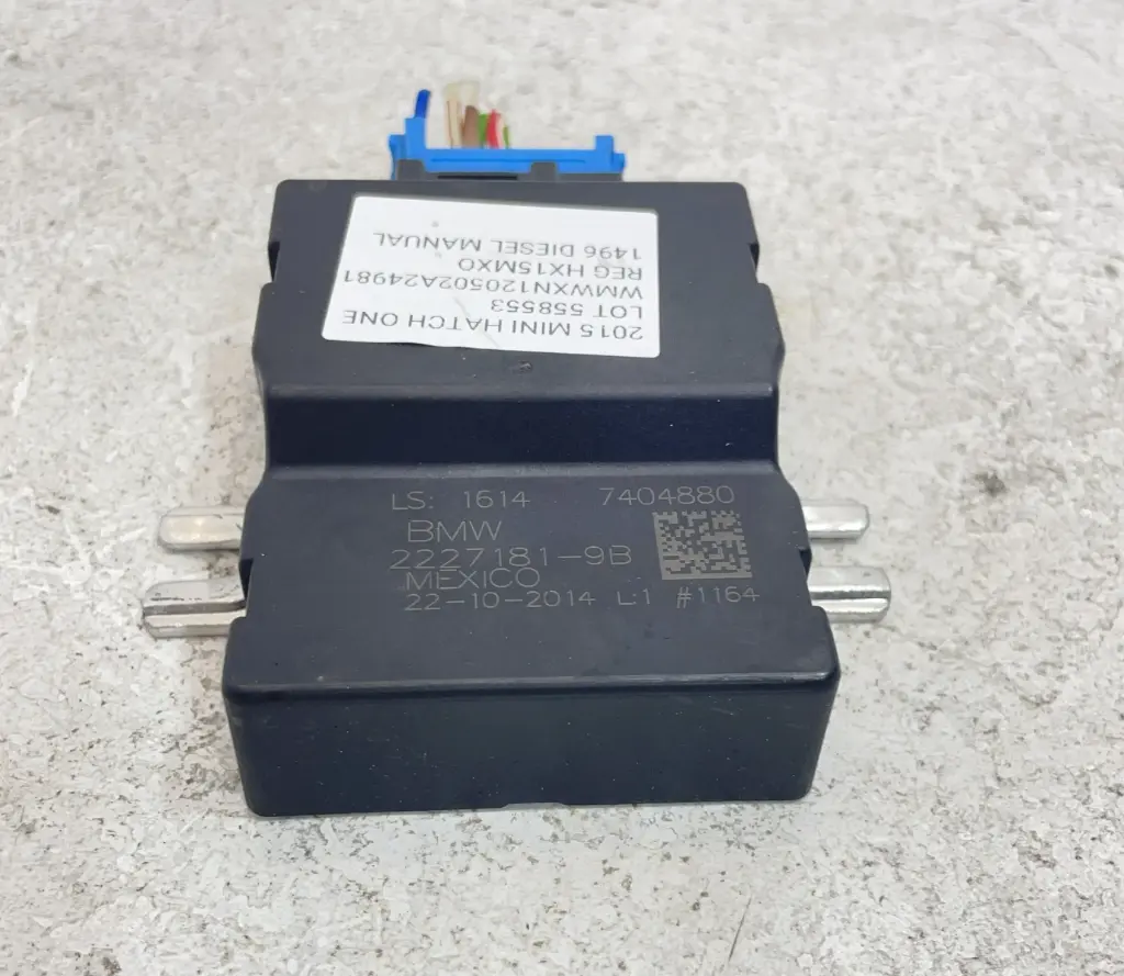 ✅Relais pompe à carburant MINI HATCH ONE 2015 F56 7404880 22271819B 558553