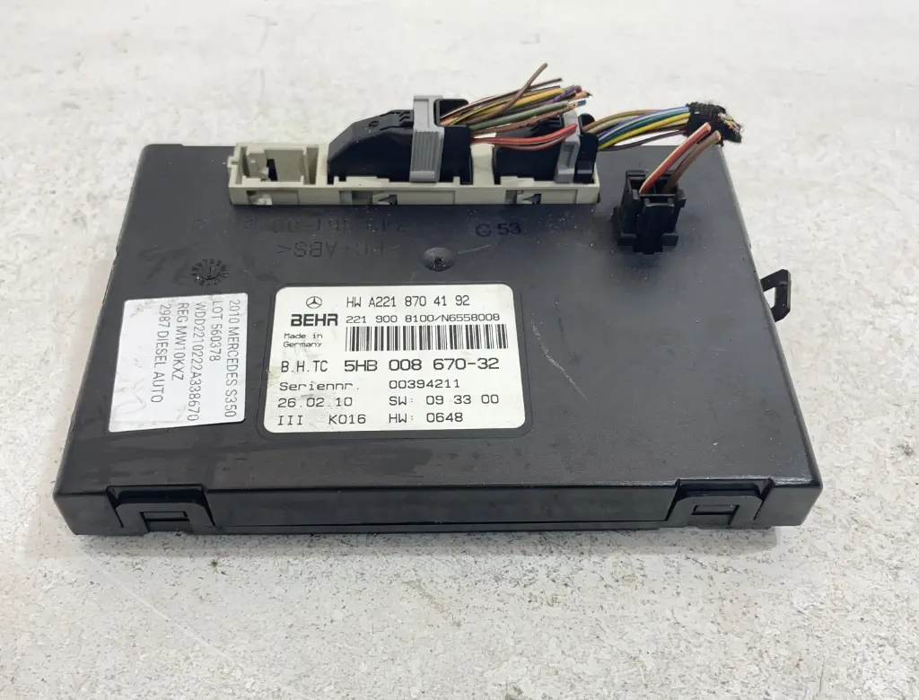 ✅Module De Climatisation MERCEDES S350 W221 2010 A2218704192 5HB008670 560378 