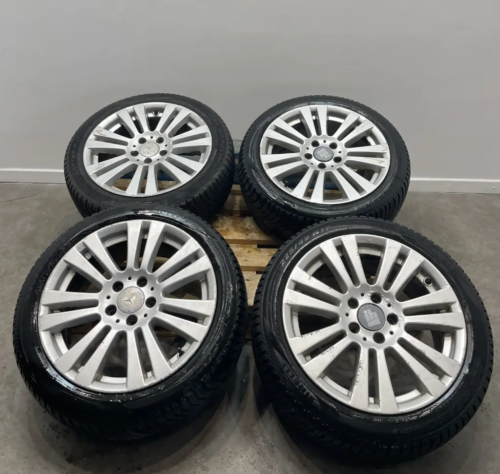 ✅4 JANTES MERCEDES C220 S204 225/45 R17 7,5JX17 ET47 5X112 A2044017402 582143