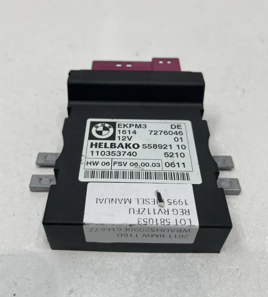 ✅Module de pompe à carburant BMW 116D 2011 E87 7276046 55892110 581053