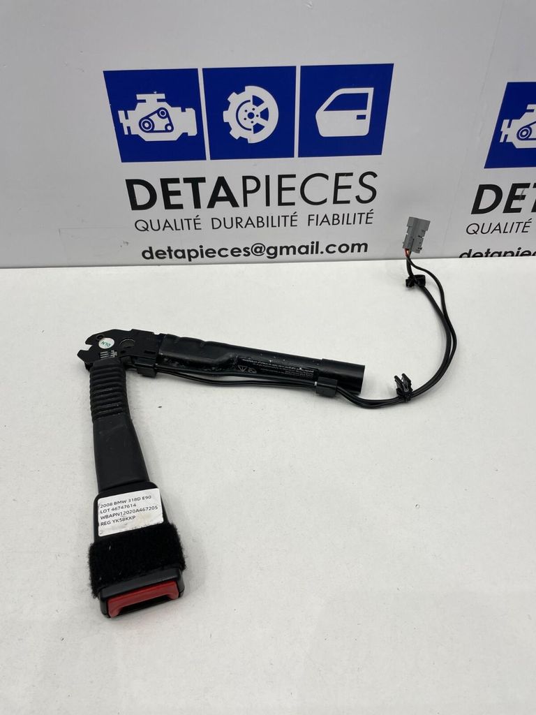 ✅BOUCLE DE CEINTURE DE SECURITE AV DR BMW E90 318D M SPO 2008 34050055 46747614