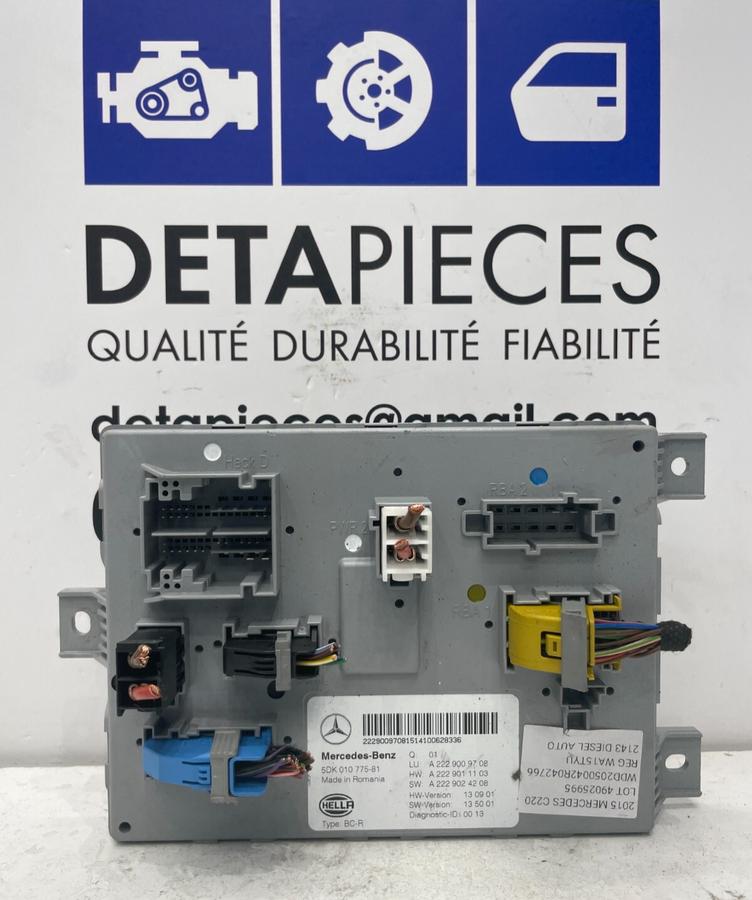 ✅Unité de contrôle de confort MERCEDES BENZ C220 W205 2015 A2229009708 49025995