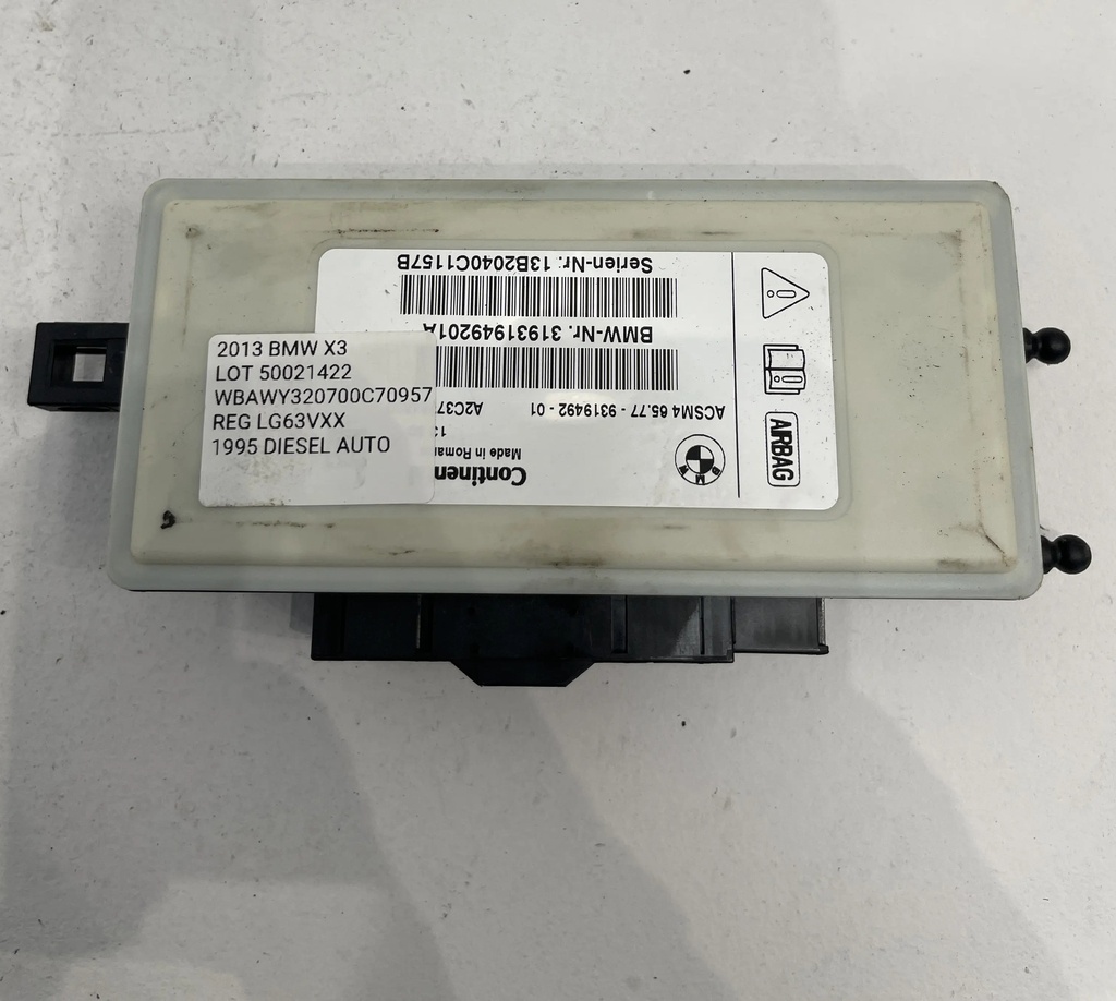 ✅Calculateur de commande des airbags SRS/ACSM BMW X3 2013 6577931949201 50021422  