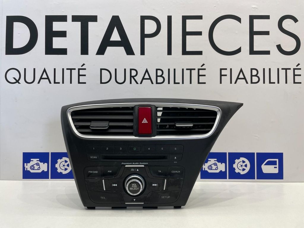 ✅UNITÉ TÊTE DE LECTEUR CD RADIO STÉRÉO HONDA CIVIC  39100-TA9-E710-M1 43317824