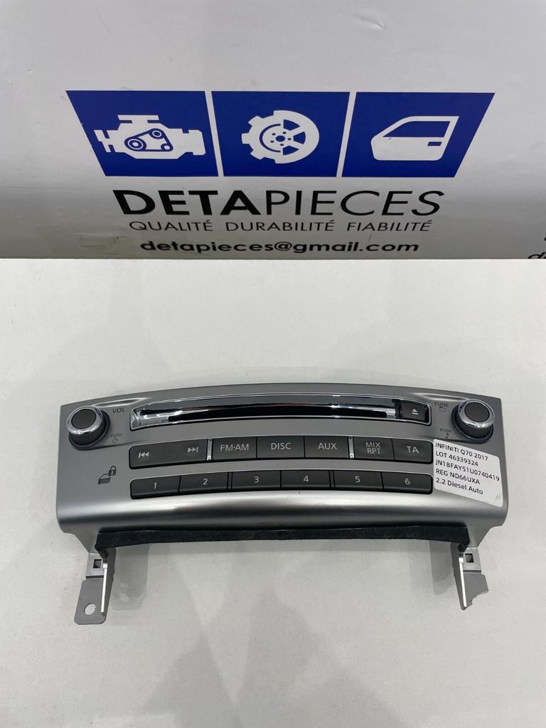✅SYSTÈME AUDIO / RADIO CD POUR INFINITIQ70 PREMIU 2017  253911MK0A