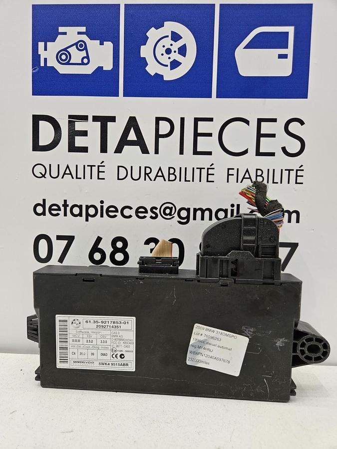 ✅ Module électronique BMW E90 2009 2.0D 105KW 143CH 6135921785301 76096263