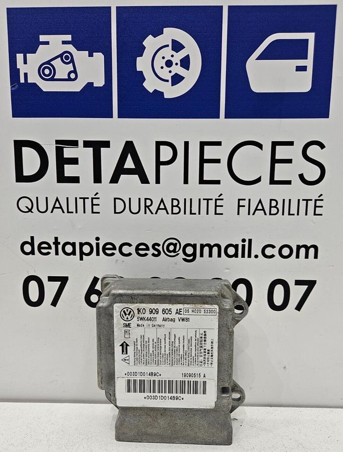 ✅BOITIER AIR BAG VOLKSWAGEN SCIROCCO III 2009 1KO909605AE 5WK44011 58589514