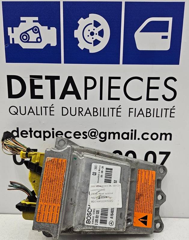 ✅Calculateur Airbag MERCEDES ML 320 CDI 2006 R: A1648204326 L: 77233883