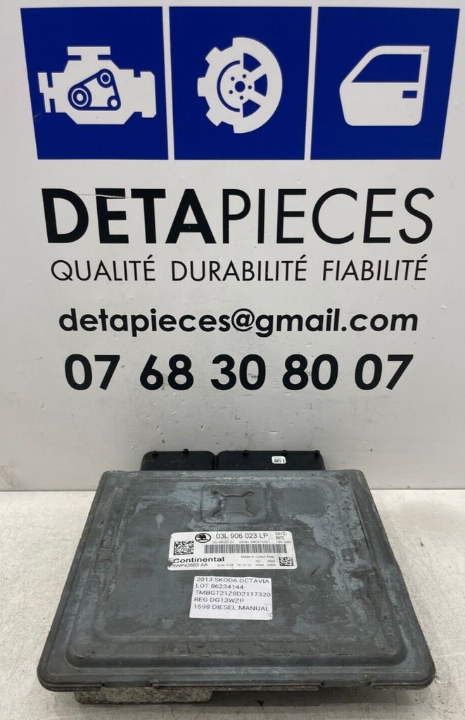 ✅ECU CALCULATEUR MOTEUR SKODA OCTAVIA II 1.6 D 03L906023JH 5WP42683 86234144