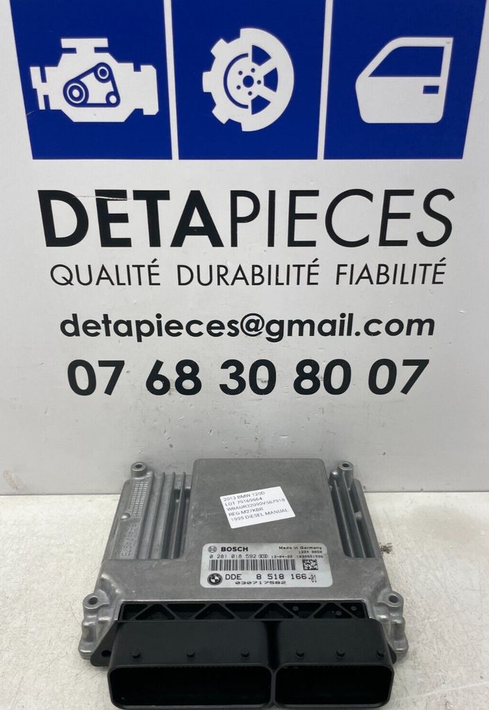 ✅ECU CALCULATEUR MOTEUR BMW 120D E82 2013 2.0 D 8518166 0281018592 79169564