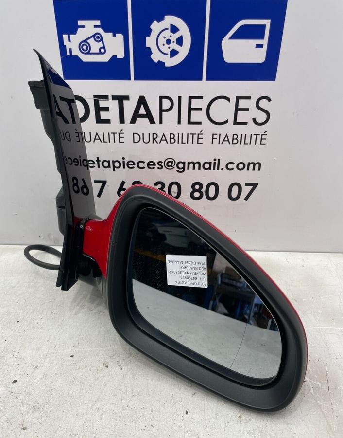✅Retroviseur exterieur DROIT OPEL ASTRA 2013 13352093 E1021094 A046314 84798994