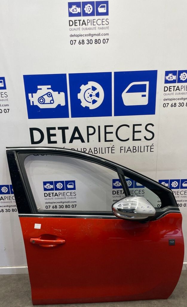 ✅PORTE AVANT DROITE PEUGEOT 208 2019 SANS RETROVISEUR  9807820680 87220844