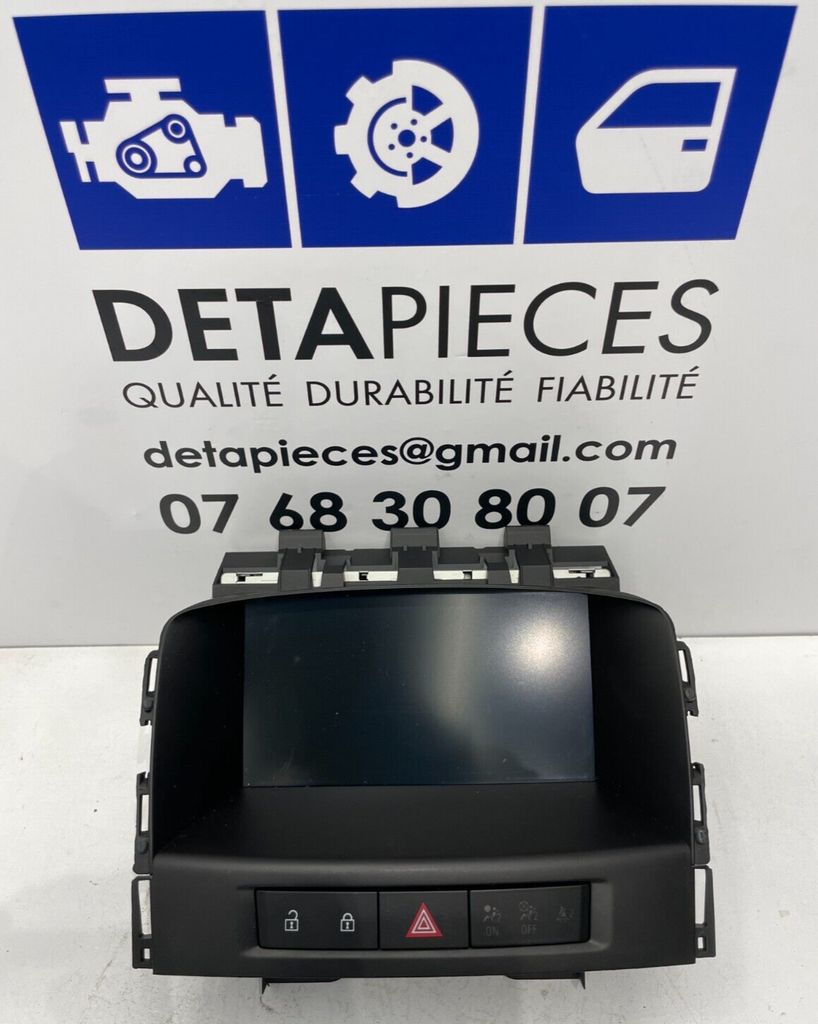 ✅ ECRAN MULTIFONCTIONS OPEL ASTRA 95196687 14780330 84798994