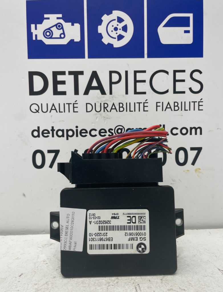 ✅Module de Frein à Main BMW 525D F10 2010 3.0D 32620231 23122010 155115