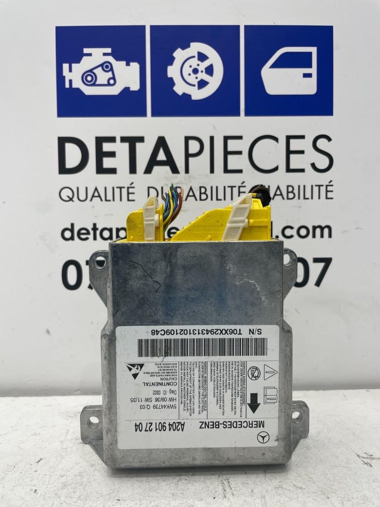 ✅Calculateur d'airbag MERCEDES BENZ C220 W204 2014 A2049012704 5WK44739 42334845