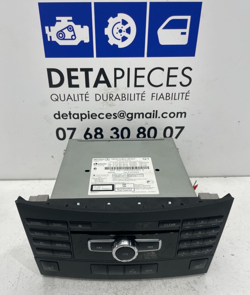✅Système Audio / Radio CD MERCEDES BENZ E220 C207 phase1  A2129006417 44483715