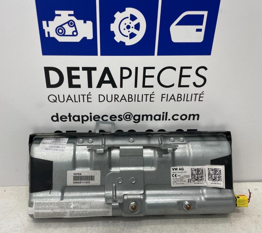 ✅Sac de sécurité pour genoux DROIT SEAT LEON 2015 5G2880842D 88632965
