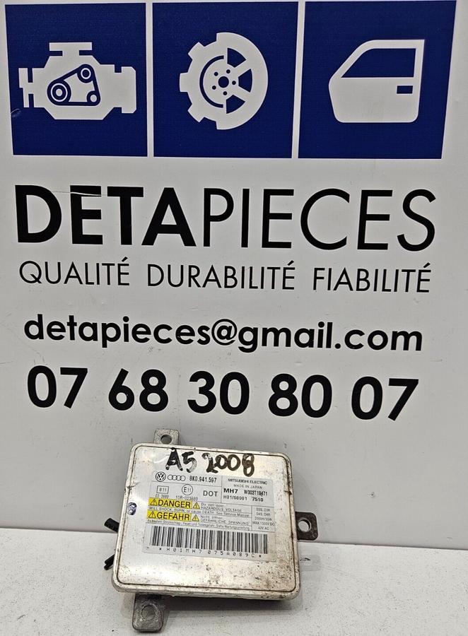 ✅UNITÉ DE CONTRÔLE DES PHARES XÉNON AUDI A5 2008 8T3 coupe  8K0941597 65151774