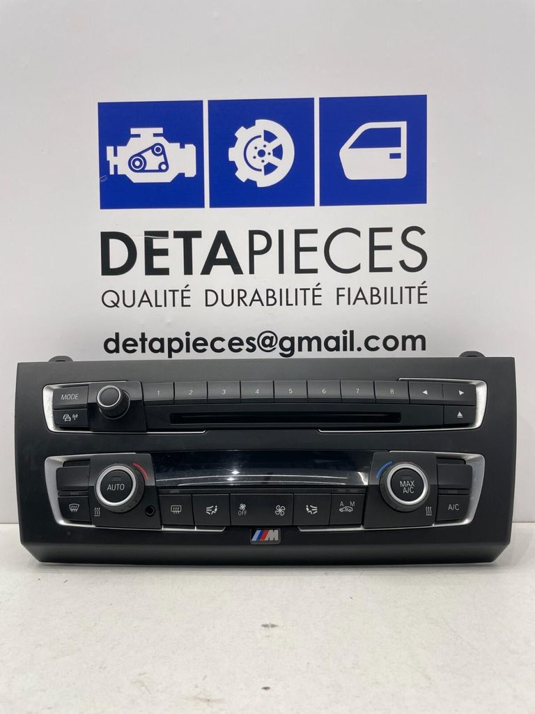 ✅PANNEAU RADIO/CHAUFFAGE BMW 116D M SPORT 2014 F20 R: E1062665 L: 54885394
