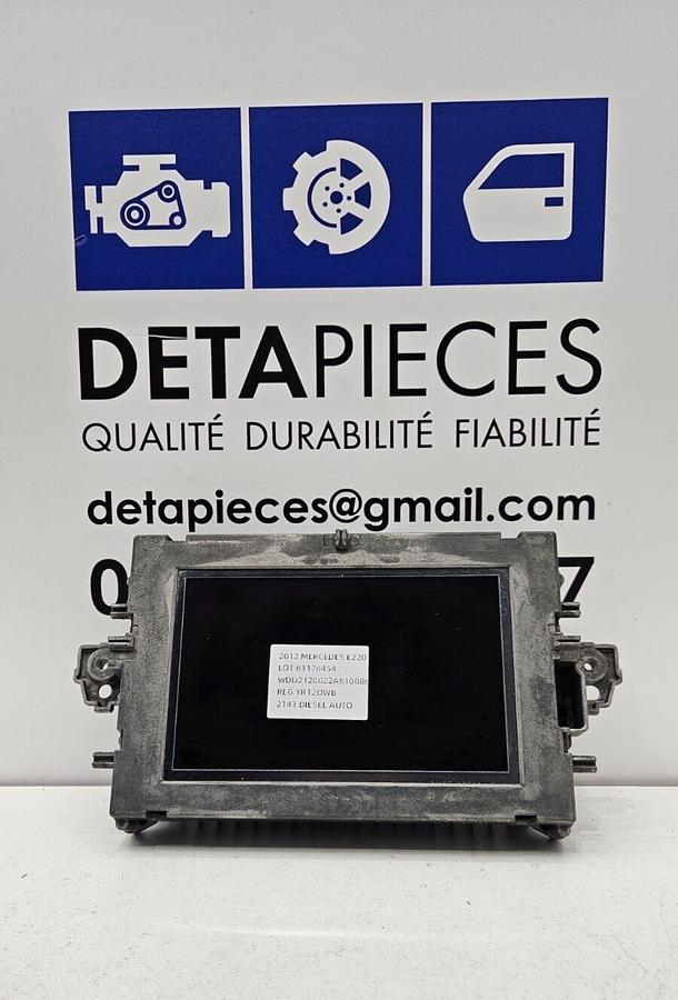 ✅ÉCRAN MULTIFUNCTION MERCEDES BENZ E220 2012 R: A2129010804 L: 63176454