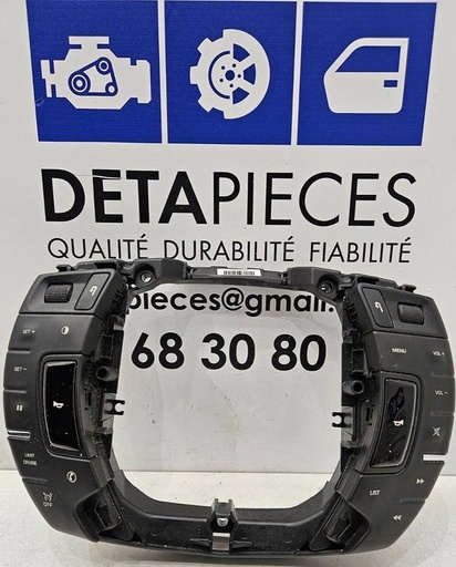 ✅COMMANDE DE RADIO AU VOLANT CITROEN C5 III 2016 R: 98030642ZD L: 69551584