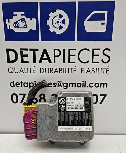 ✅Module de contrôle airbag VW PASSAT 2011  R: 5N0959655R L: 78179183