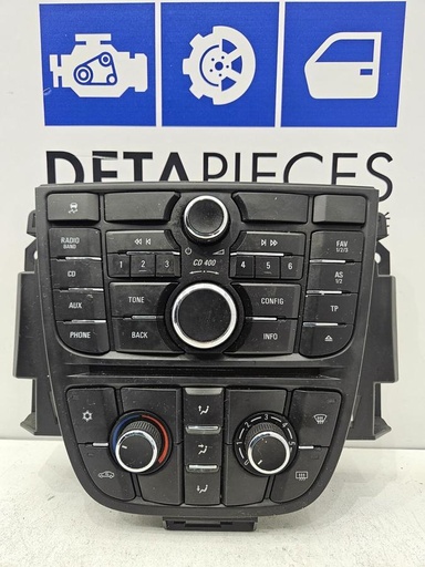 ✅SYSTÈME AUDIO / COMMANDE CHAUFFAGE OPEL ASTRA 2013 13360099 13360091 72108524