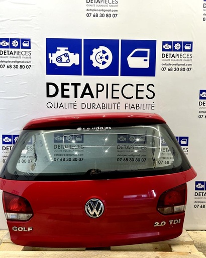 ✅MALLE / HAYON ARRIERE VOLKSWAGEN GOLF GT TD 2010 2.0 D 5K6827025J 46624734
