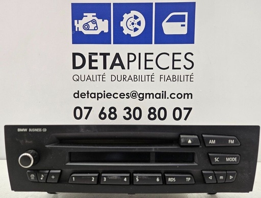 ✅SYSTÈME AUDIO / RADIOCD BMW 120D ES 2008 E82 R: 65129177209 L: 54861554