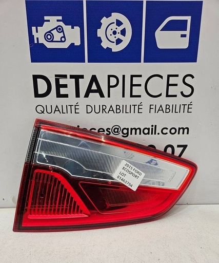 ✅Feu de coffre arriere gauche FORD ECOSPORT II 2015 1513A603BB 81463794