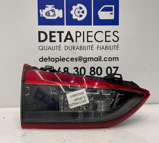 ✅FEU / PHARE ARRIÈRE INTÉRIEUR GAUCHE MAZDA 6 SPORT GJ 2013 23741978 49524865