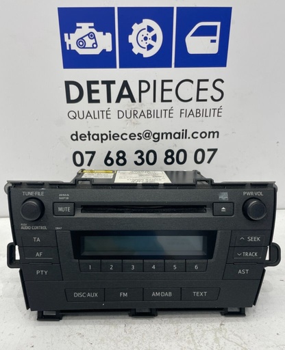 ✅Autoradio/Lecteur CD AUDIO TOYOTA PRIUS III 86120-47301 8612047301 50021535