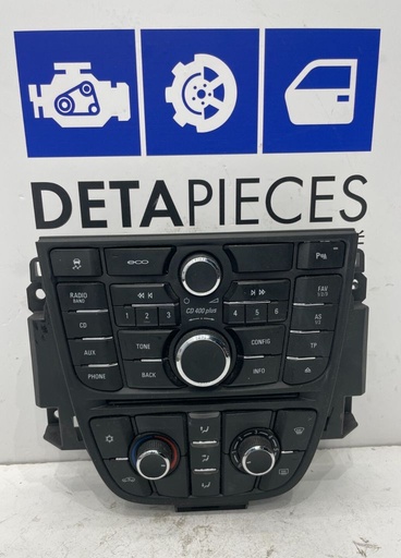 ✅PANNEAU DE COMMANDE CHAUFFAGE OPEL ASTRA J 2016 28299889 13360091 47739965