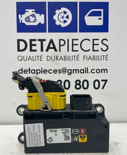 ✅Boitier air bag OPEL INSIGNIA 2016 13597092 13576655 47914035
