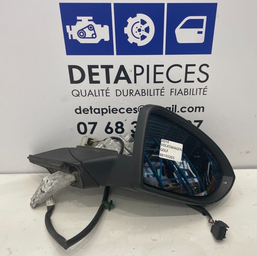 ✅Retroviseur exterieur DROIT VOLKSWAGEN GOLF 2014 VII 88199205 5G2857508AF