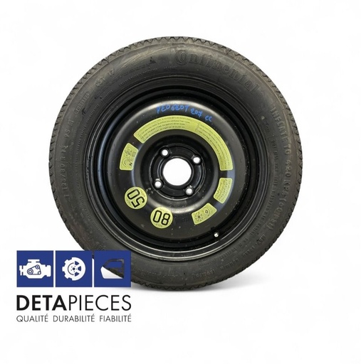 ✅Roue de secours PEUGEOT 207 125/80R15 95M 4X105 3.5JX15 ET15 2150753 59832985